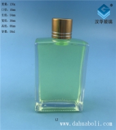 50ml精白料長方形玻璃小酒瓶