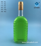 500ml長方形玻璃酒瓶