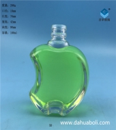 100ml扁蘋果玻璃小酒瓶